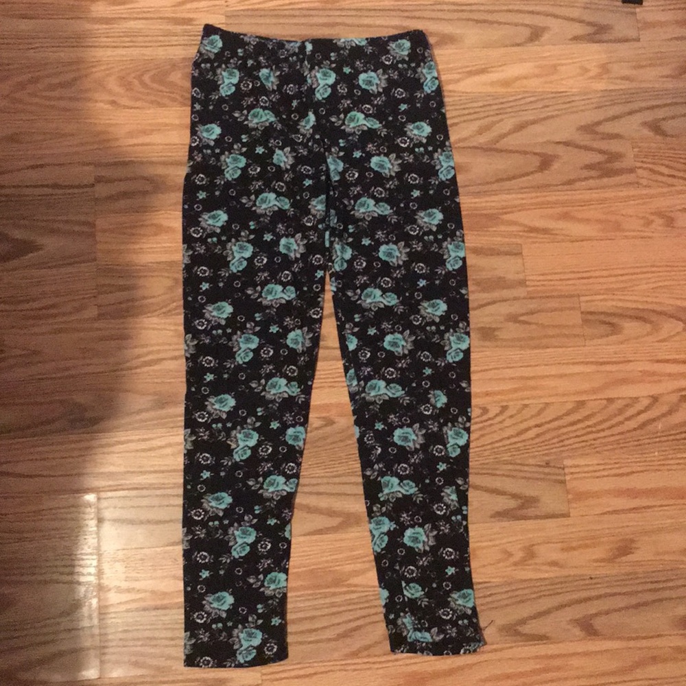 Girls floral print comfortable leggings